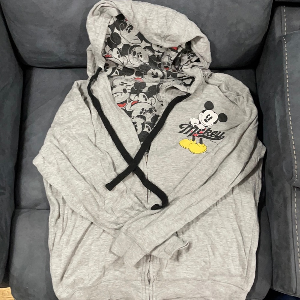 Grey mickey mouse sweater size small